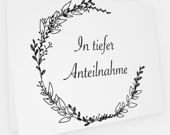 Mourning card | Condolence card | Sympathy card