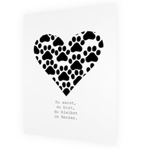 Mourning card | Condolence card | Pet