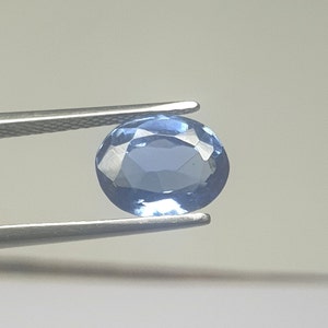 Blå safir replika fasettsten, oval 11x9,22 mm, smyckestillverkning