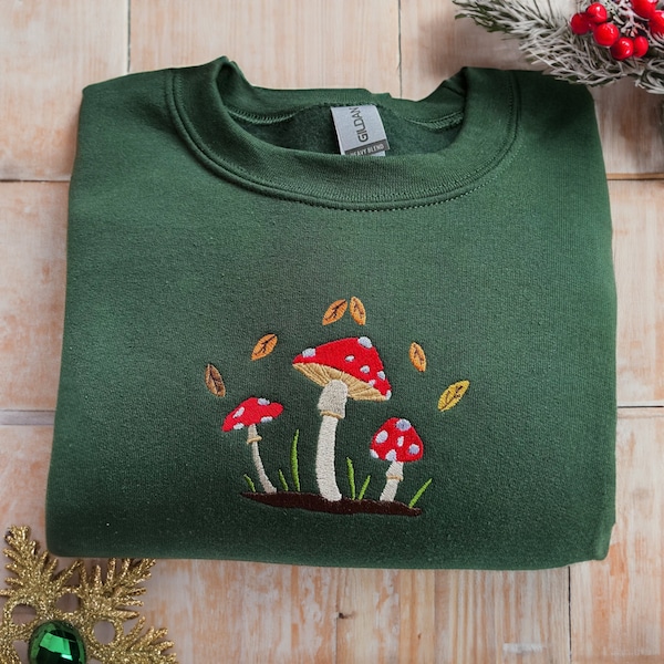Women's Niche Mushroom Printed Loose Casual Style Sweaters main image 0