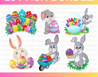 Easter SVG Bundle, Happy Easter SVG, Easter Bunny SVG,Cut File Cricut, Silhouette