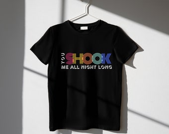 You shook me all night long, Rock Design, T-Shirt, Instant download, Digital File, Colorful, Rock Phrase, PDF, SVG, PNG, Print on anything