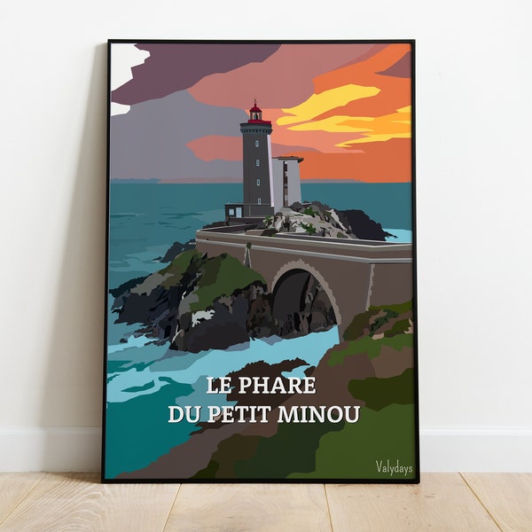 Affiche Phare du Petit Minou Bretagne