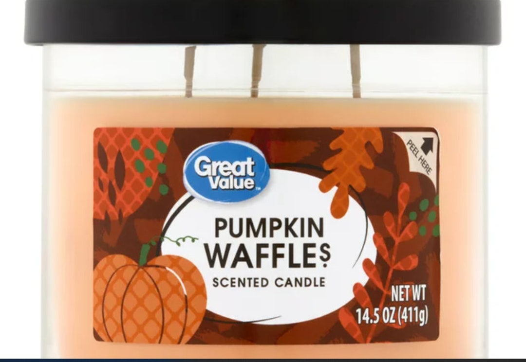 Great Value Limited Edition Pumpkin Waffles Scented Candle, 14 Oz Etsy