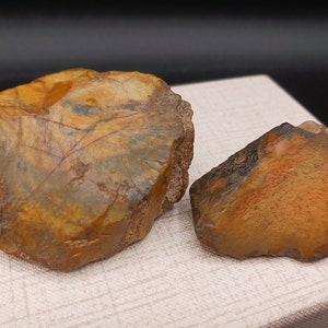 Pair of Golden Jasper healing stones for Meditation and Grid work