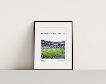 Tottenham Hotspur Stadium Print: Modern Football Art (Digital Download A3/A4 PDF)