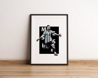Lionel Messi Digital Print, Poster, Argentina