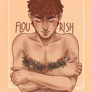 Flourish: trans pride print image 2