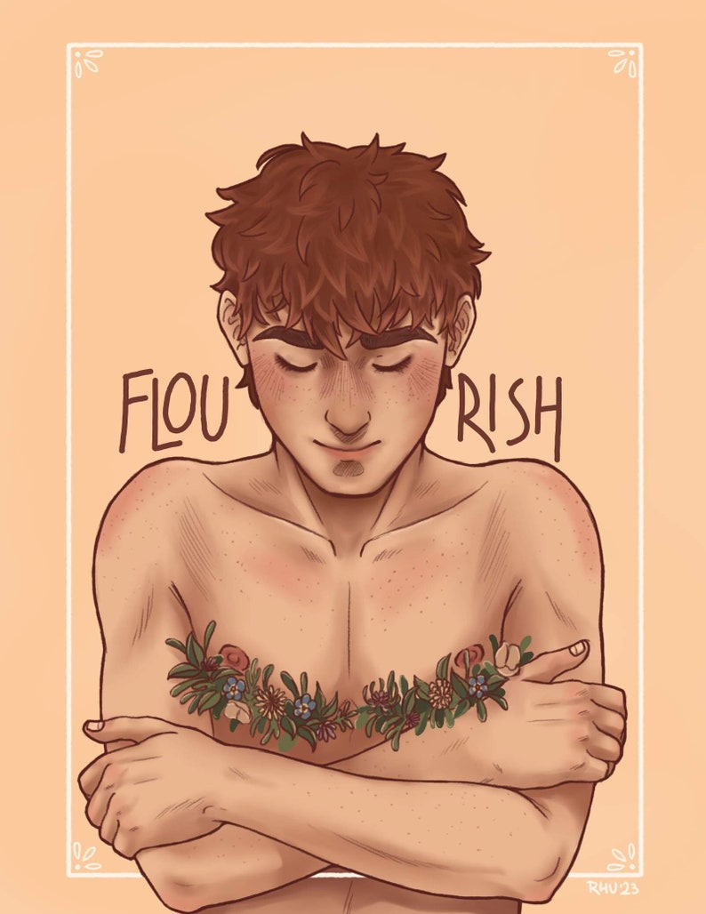 Flourish: trans pride print image 2