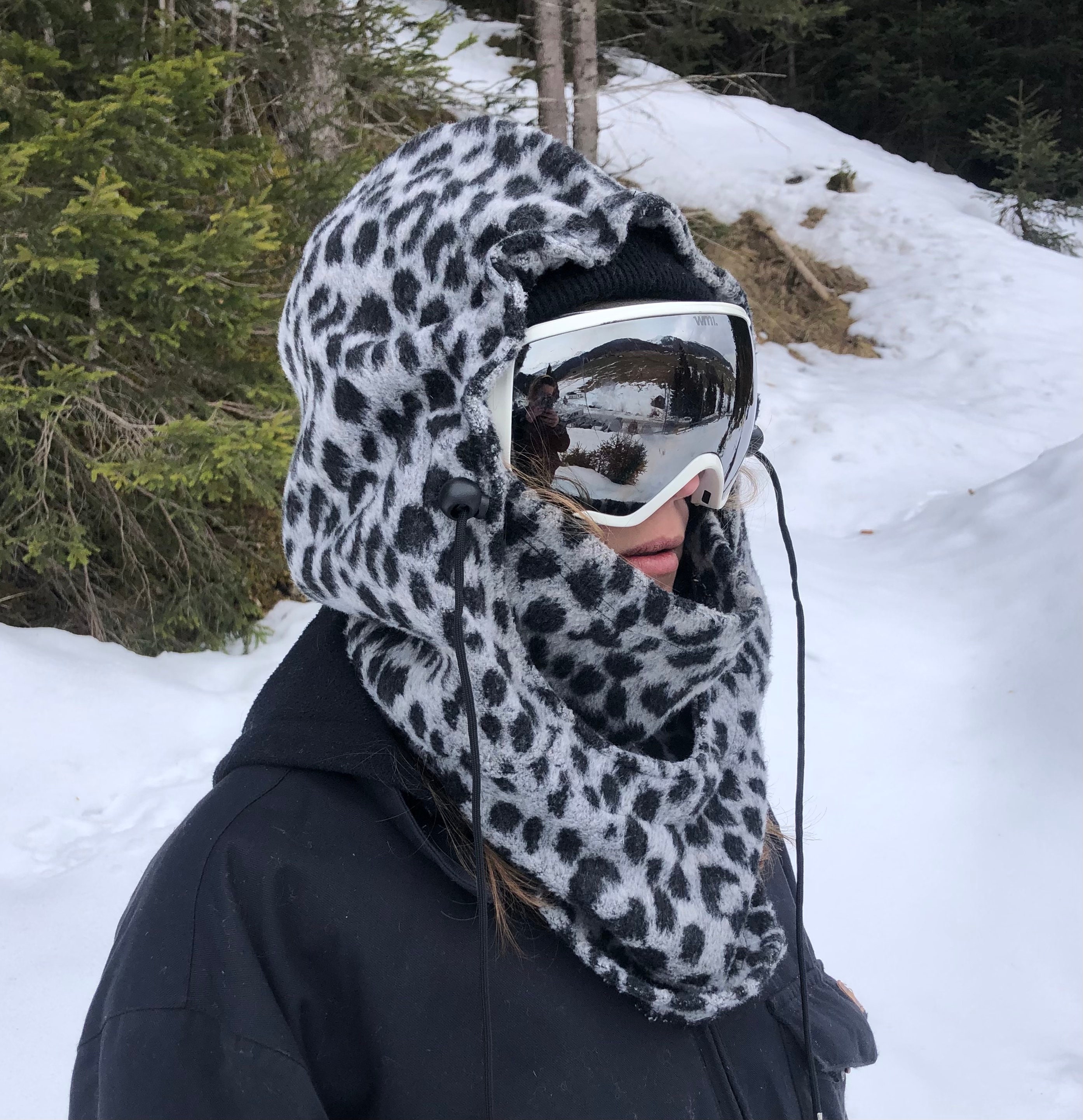 Cagoule de Visage d'hiver Cagoule Cache-Cou en Polaire Chapeau Cagoule  Thermique pour Enfants Snowboard Sports Ski (Noir, 1) : : Mode