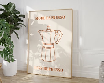 Despierta y huele el café con más espresso, menos depresión, impresión digital