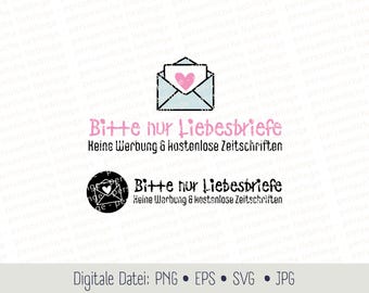 No advertising & newspapers mailbox sticker plotter file Cricut Silhouette plotter digital file EPS SVG PNG vector illustration