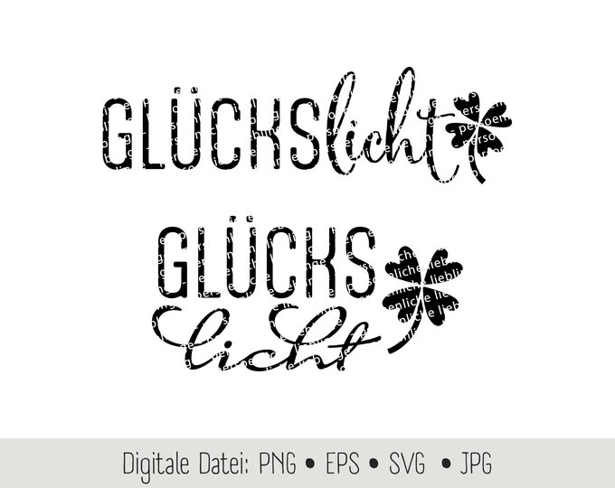 Lichtbeutel mit Spruch Glückslicht Glück Etsy.de