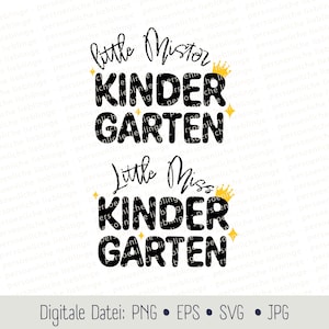 Kindergarten Kindergarten child - first day in kindergarten - Plotter file Cricut Silhouette Plotter Digital file