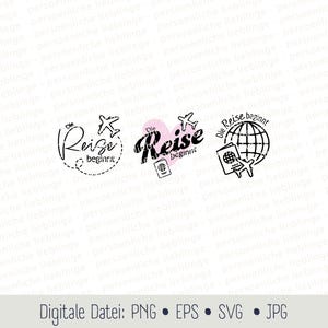 Férias Viagem Família Férias Verão Praia Voo Plotter Arquivo Cricut Silhueta Plotter Arquivo Digital EPS SVG PNG Ilustração Vetorial