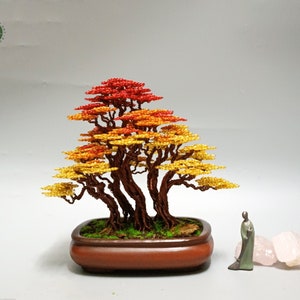 Wire bonsai tree forest | Copper wire bonsai tree | wire tree sculpture | desk decor| bookcase decor | Mother Day gift |  father's day gifts