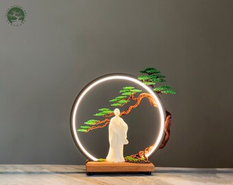 Drahtbonsai mit LED-Lichtern, bis zu 35cm hoch, Geeignet für Heimdekoration, Schlafzimmer und tolles Geschenk für geliebte Menschen, Drahtbonsaikunst