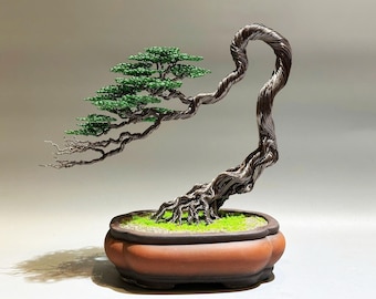 Copper wire bonsai tree, TV shelf decoration, Home Deco, bonsai tree art, tree of life, wire tree sculpture, desk decor, bonsai tree
