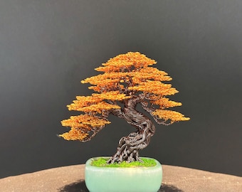 Draht Bonsai Baum, Bonsai Baum, Geburtstagsgeschenk, Home Deco, Draht Baum Skulptur, Schreibtisch Dekoration, Regal Dekoration