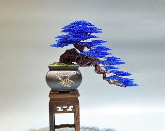 Draht Bonsai Baum, Draht Baum Skulptur, Lebensbaum, Schreibtisch Dekor, Bonsai Baum, Bücherregal Dekor, Geburtstagsgeschenk, Home Decor