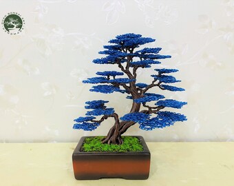 Wire bonsai tree| wire sculpture| unique birthday gift | anniversary gift | table decoration| Decorate the bookshelf | Mothers day gifts