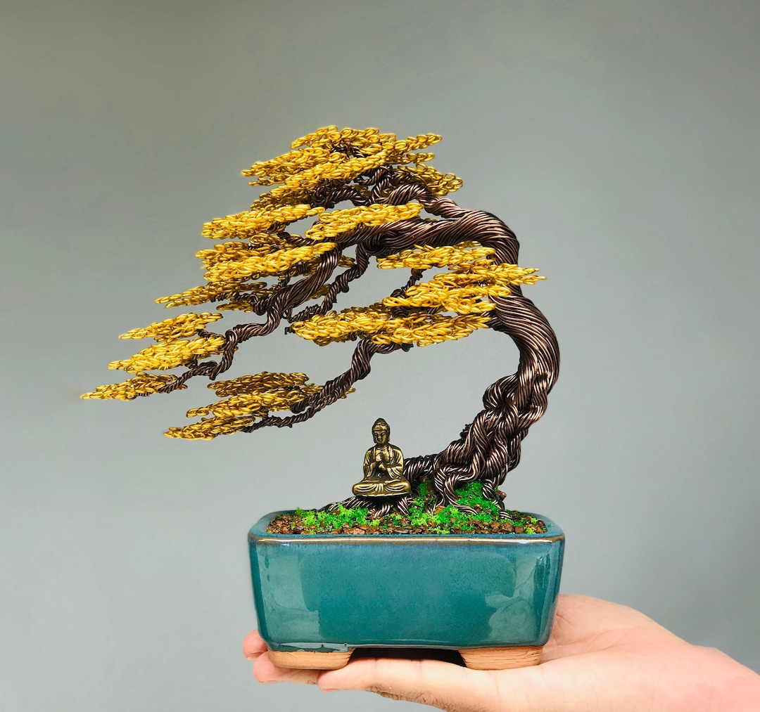 Copper Wire Bonsai Tree Wire Tree Sculpture Tree of Life Home Decor