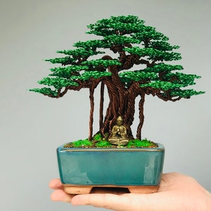 Wire bonsai tree, bonsai tree art, tree of life, wire tree sculpture, family tree decor, decorative tree, tree art, indoor trees