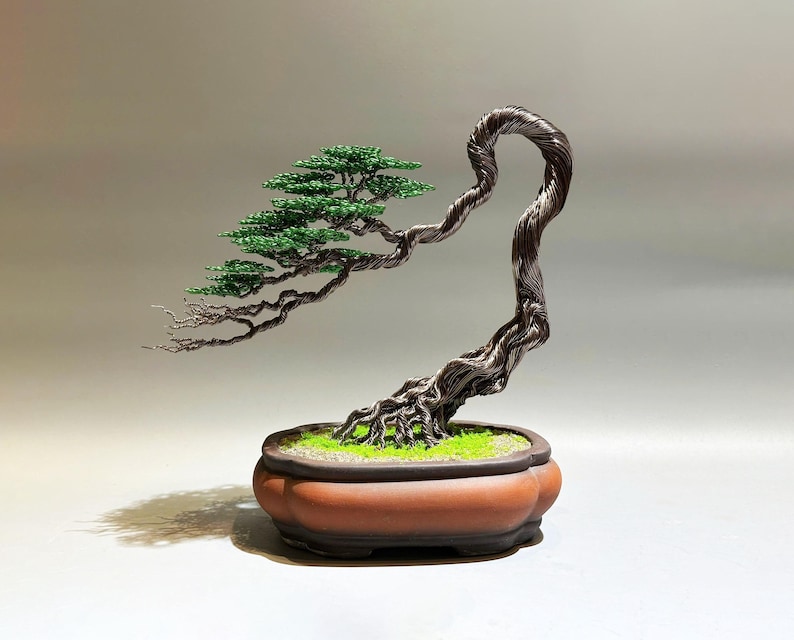 Copper Wire bonsai tree, Home Deco, bonsai tree art, TV shelf decoration, tree of life, wire tree sculpture, desk decor, bonsai tree