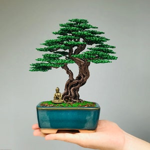 Wire bonsai tree, bonsai tree art, tree of life, wire tree sculpture, desk decor, bonsai tree, artificial bonsai, bonsai sculpture