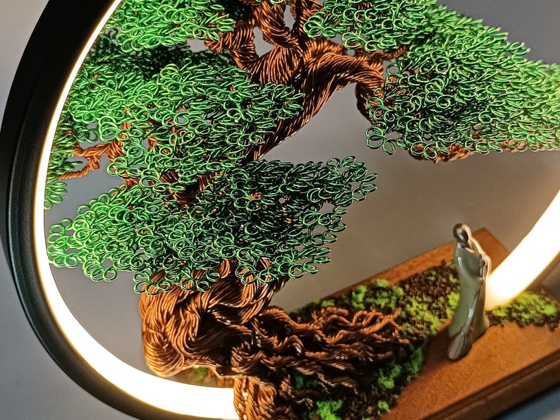 Wire Bonsai Tree With LED Lights up to 35cm High Suitable Etsy