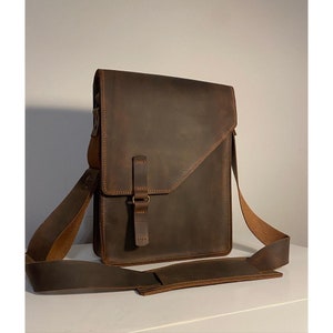 Handmade genuine leather bag, handmade leather bag, handbag, light brown shoulder bag, elegant leather bag, genuine cowhide leather bag