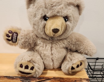 VINTAGE 1980s Zeddy the Zellers Mascot Bear Plushie Toy Stuffed