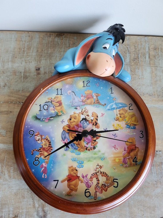 Vintage Winnie the Pooh Eyeore Clock Limited Edition RARE - Etsy