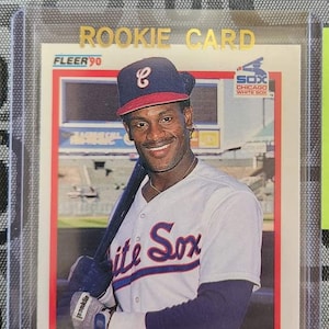 vintage 1990 Sammy Sosa Baseball ROOKIE CARD Fleer cartes à collectionner MLB sports