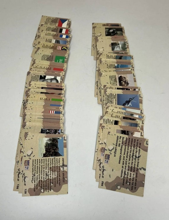 1991 Desert Storm Pro Set Complete 250 Cards Set Military Army