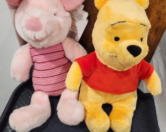Disney Winnie the Pooh & Piglet plushie combo stuffed toys cartoon gift idea bears