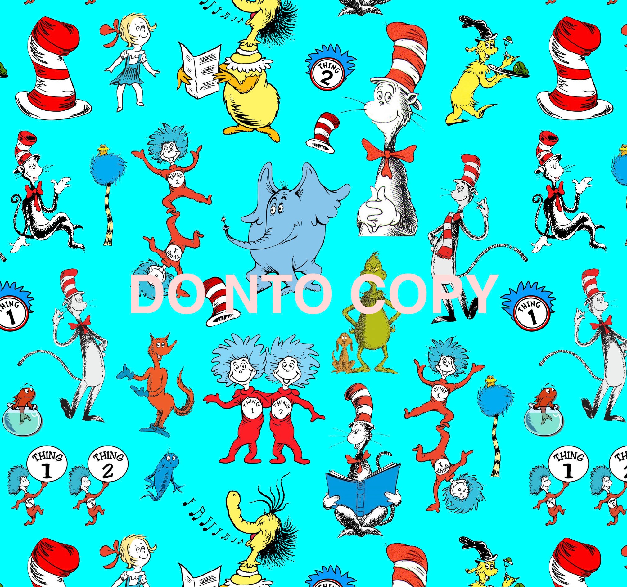 Seamless Digital Pattern Dr Seuss - Etsy