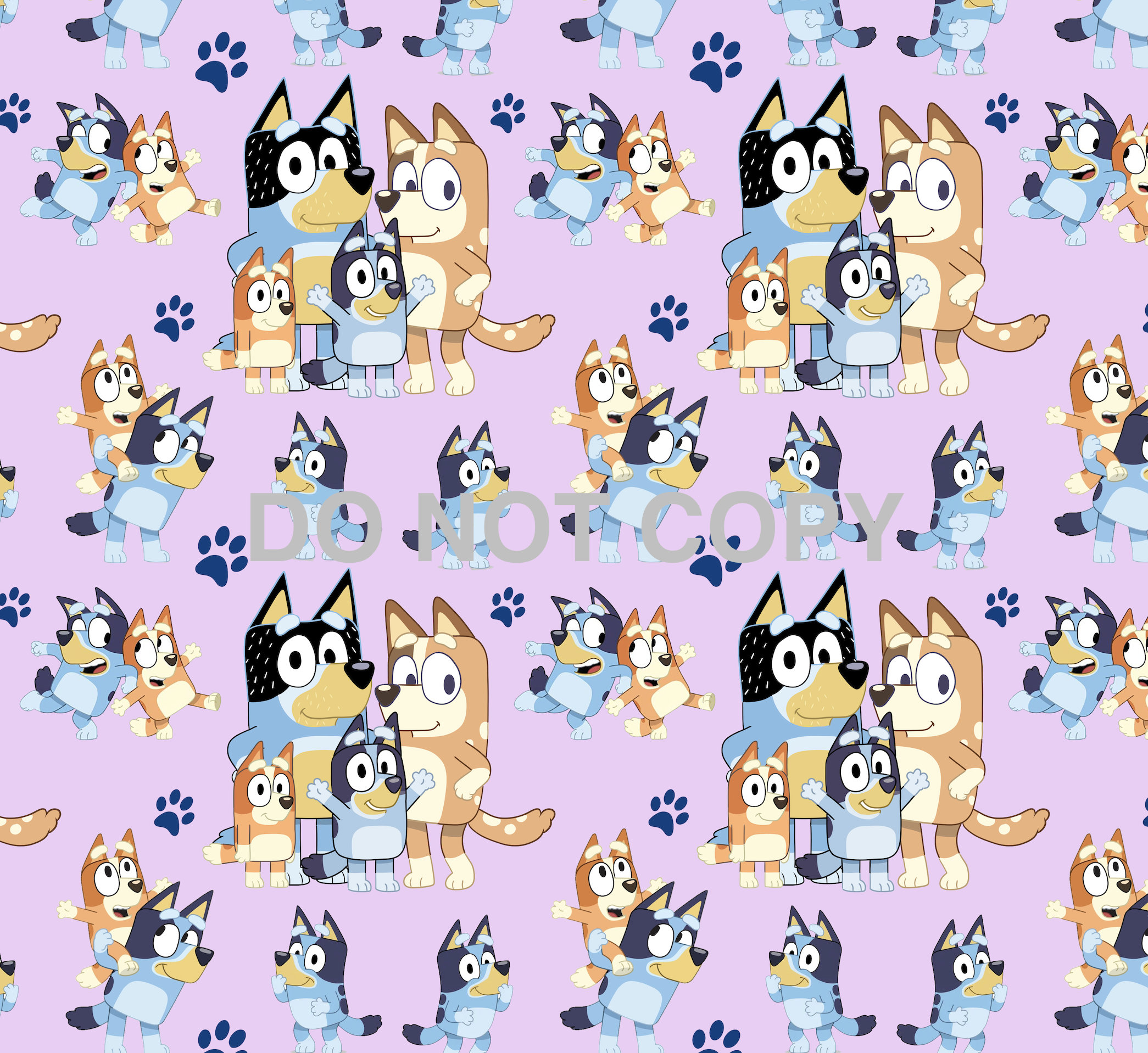 Bluey Pink Digital Seamless Pattern - Etsy