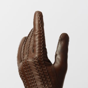 Brian men&#39;s Italian hairsheep nappa leather gloves, 100% merino wool lining