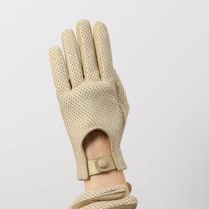 Esther, womens Italian hairsheep nappa driving gloves, unlined