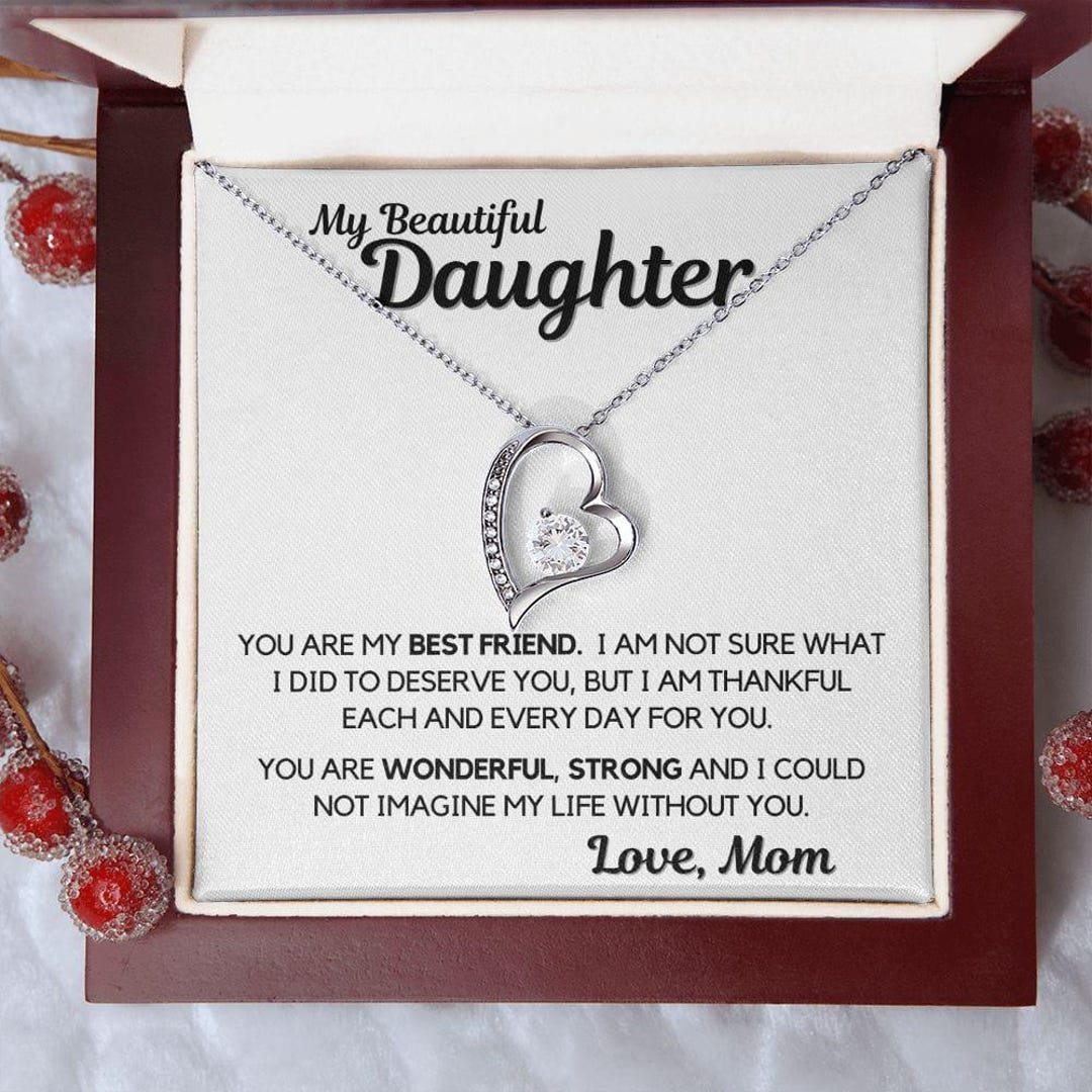 Personalzed To My Mom Brth Flower Necklace, Floral Pendant, Gft For