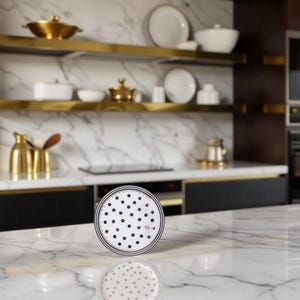 Pratos de bolo clássicos de porcelana preta e branca - conjunto de 4 com borda dourada requintada