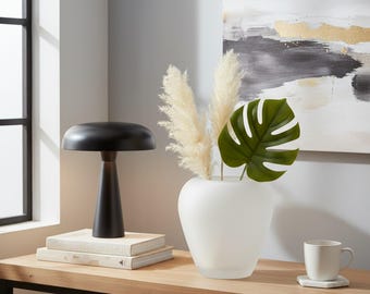 Small and Elegant - Frosted Vase for Modern Home Decor and Flower Arrangements