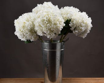 Elegant Oversized Hydrangea Bloom Faux Stem