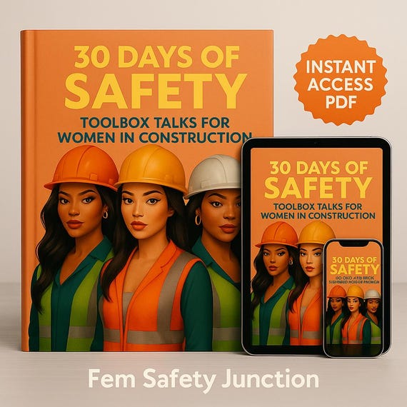 30 Days of Safety Toolbox Talks for Women in Construction (Digital PDF)