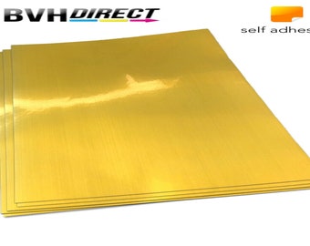 Gold Self adhesive A4 inkjet printing paper labels PET film 20 Sheets