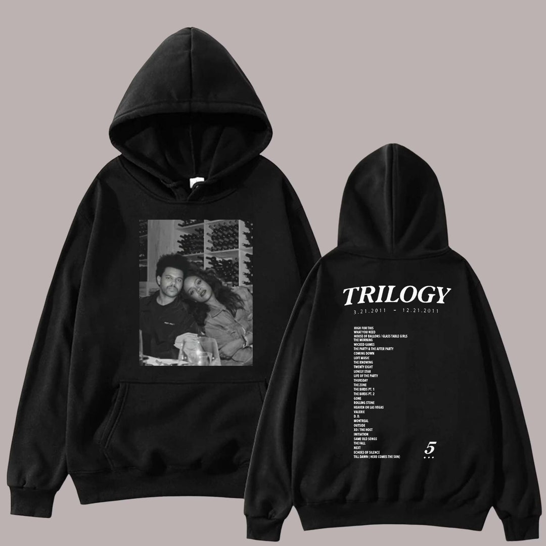 The Weeknd Trilogy Hoodie. the Weeknd Merch. Trilogy Tracklist - Etsy
