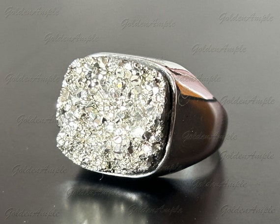 Iron pyrite ring sale