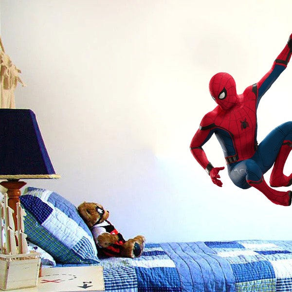 Spiderman Wall Decal - Etsy