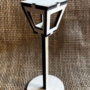 Lampione gnomo per la stagione dell'Avvento per laseratura o fresatura DXF, PDF, SVG per legno da 3 o 4 mm